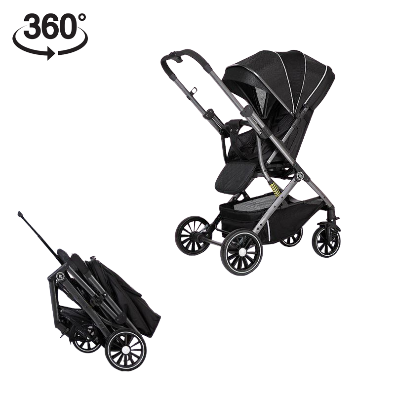 COCHECITO ULTRACOMPACTO CON ASIENTO GIRATORIO DE 360° BLUE-5