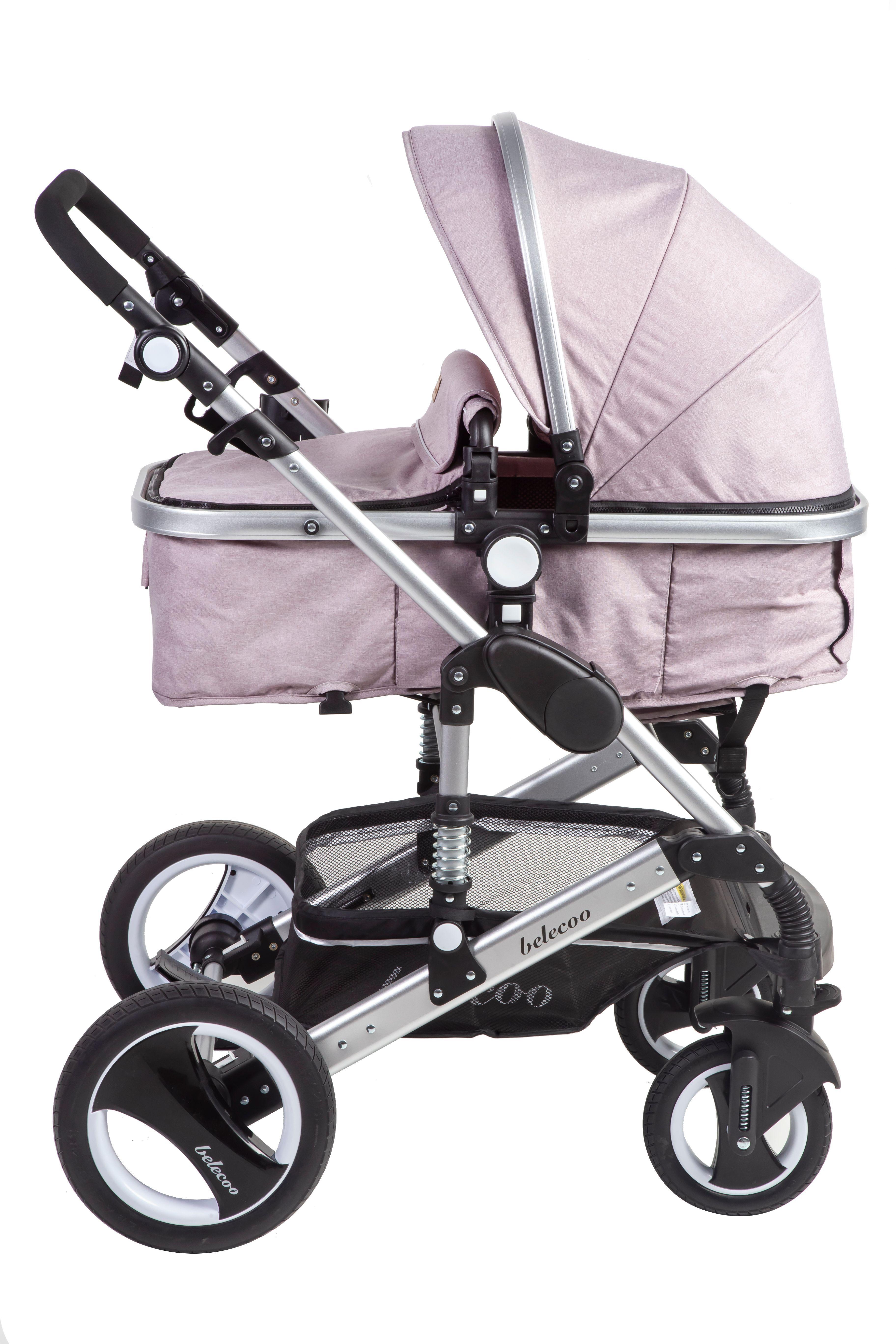 Coche con silla de auto belecoo 535-Q03C beige -3