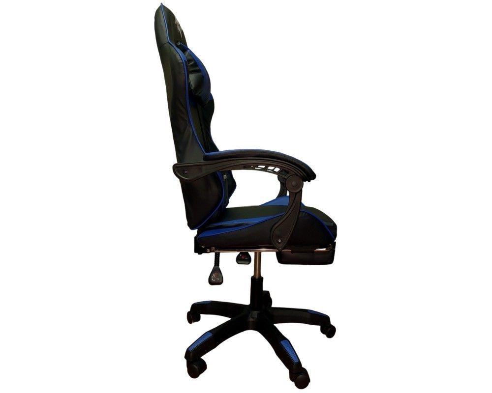 SILLA GAMER 730-5 AZUL ERGONOMICA RECLINABLE REPOSAPIES-3