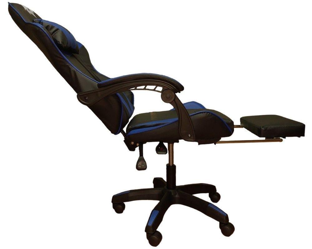 SILLA GAMER 730-5 AZUL ERGONOMICA RECLINABLE REPOSAPIES-3