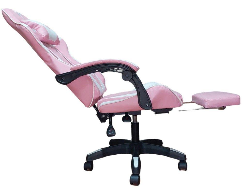 SILLA GAMER 730-5 ROSADA ERGONOMICA RECLINABLE REPOSAPIES-5