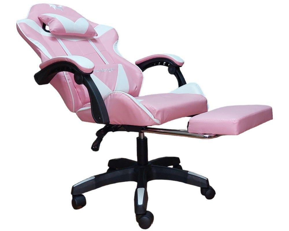 SILLA GAMER 730-5 ROSADA ERGONOMICA RECLINABLE REPOSAPIES-2