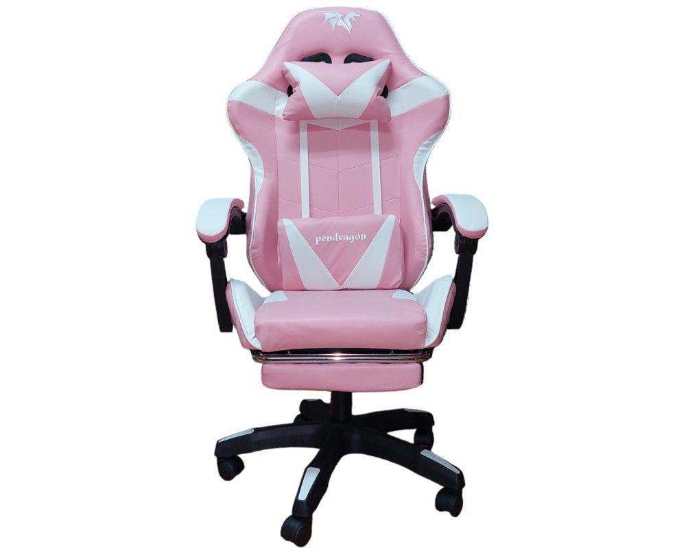 SILLA GAMER 730-5 ROSADA ERGONOMICA RECLINABLE REPOSAPIES-3