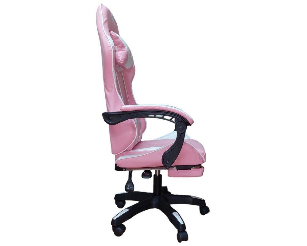 SILLA GAMER 730-5 ROSADA ERGONOMICA RECLINABLE REPOSAPIES-4