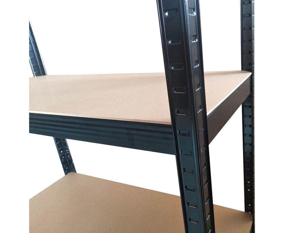 ESTANTE METALICO NEGRO 180X70X30CM 5 REPISAS 875Kg-2