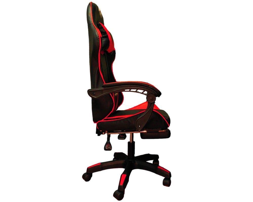 SILLA GAMER 730-5 ROJA ERGONOMICA RECLINABLE REPOSAPIES-3