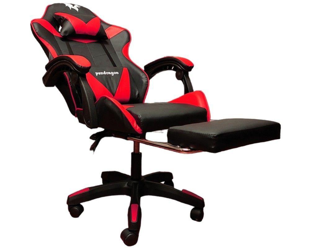 SILLA GAMER 730-5 ROJA ERGONOMICA RECLINABLE REPOSAPIES-4