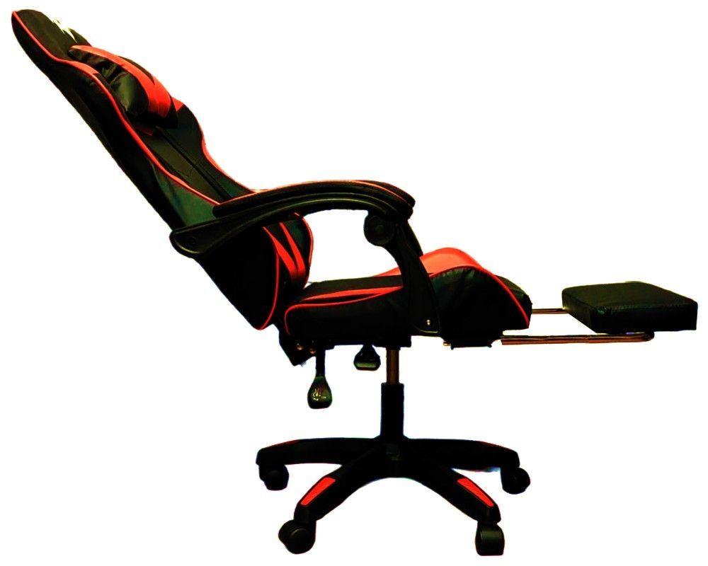 SILLA GAMER 730-5 ROJA ERGONOMICA RECLINABLE REPOSAPIES-5