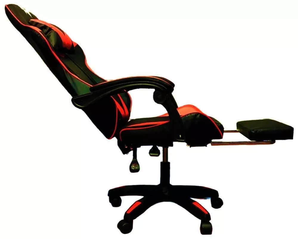 SILLA GAMER 730-5 ROJA ERGONOMICA RECLINABLE REPOSAPIES-5