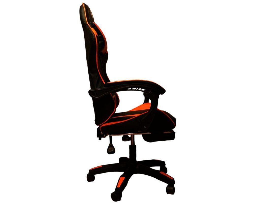 SILLA GAMER 730-5 NARANJA ERGONOMICA RECLINABLE REPOSAPIES-3