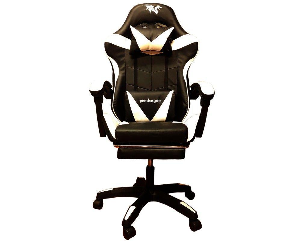 SILLA GAMER 730-5 BLANCA ERGONOM RECLINAB REPOSAPIES-2