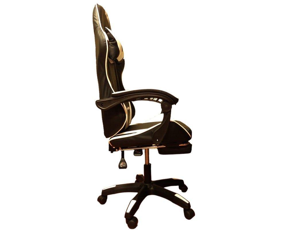 SILLA GAMER 730-5 BLANCA ERGONOM RECLINAB REPOSAPIES-3