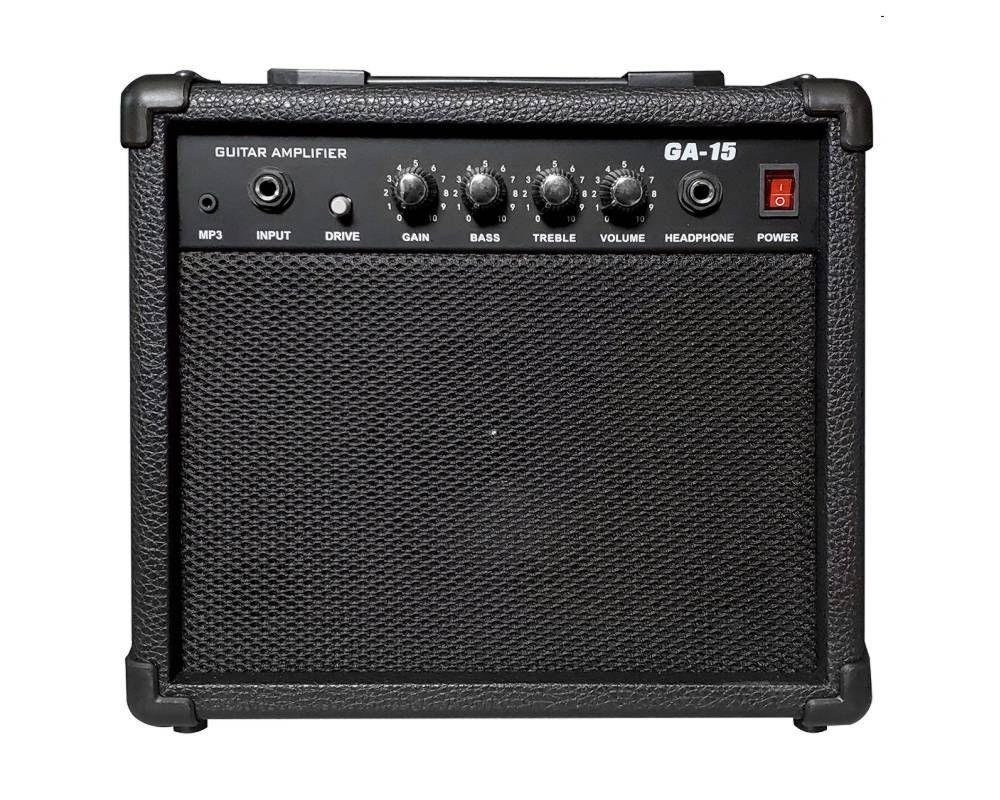 Kit Guitarra Electrica Adulto Amplificador 15w Y Accesorios-3