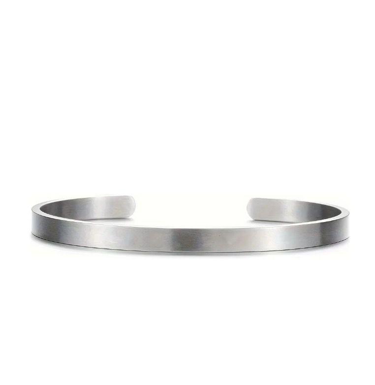 Pulsera O Brazalete De Acero Inoxidable Unisex 4 Colores-0