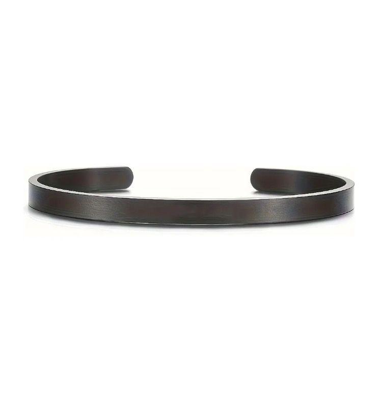 Pulsera O Brazalete De Acero Inoxidable Unisex 4 Colores-0
