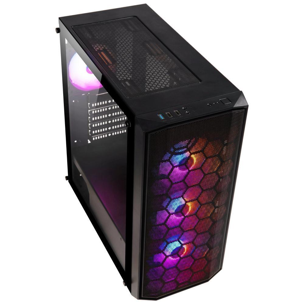 Gabinete BitFenix/ ​​Garen ATX/  4 ventiladores /Negro-1
