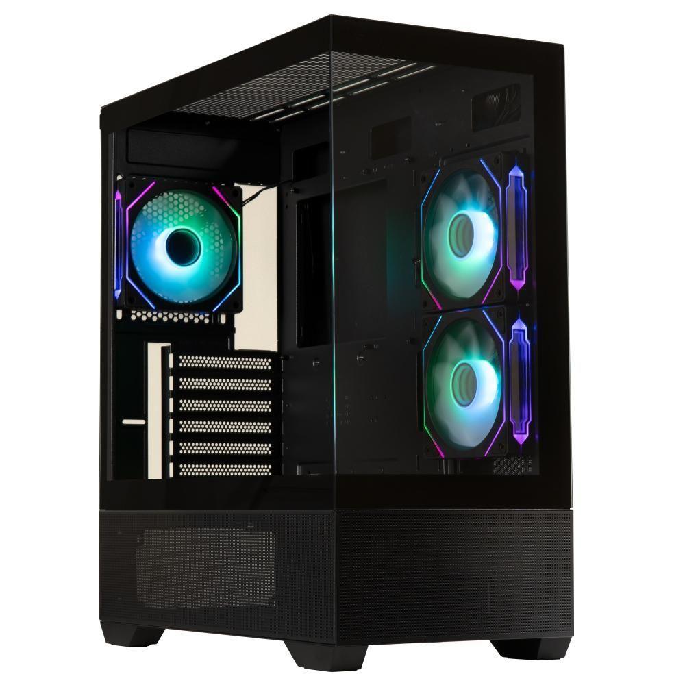 Gabinete BitFenix/ ​​Ceto Cubi ATX/ 3 Ventiladores/ Negro-0