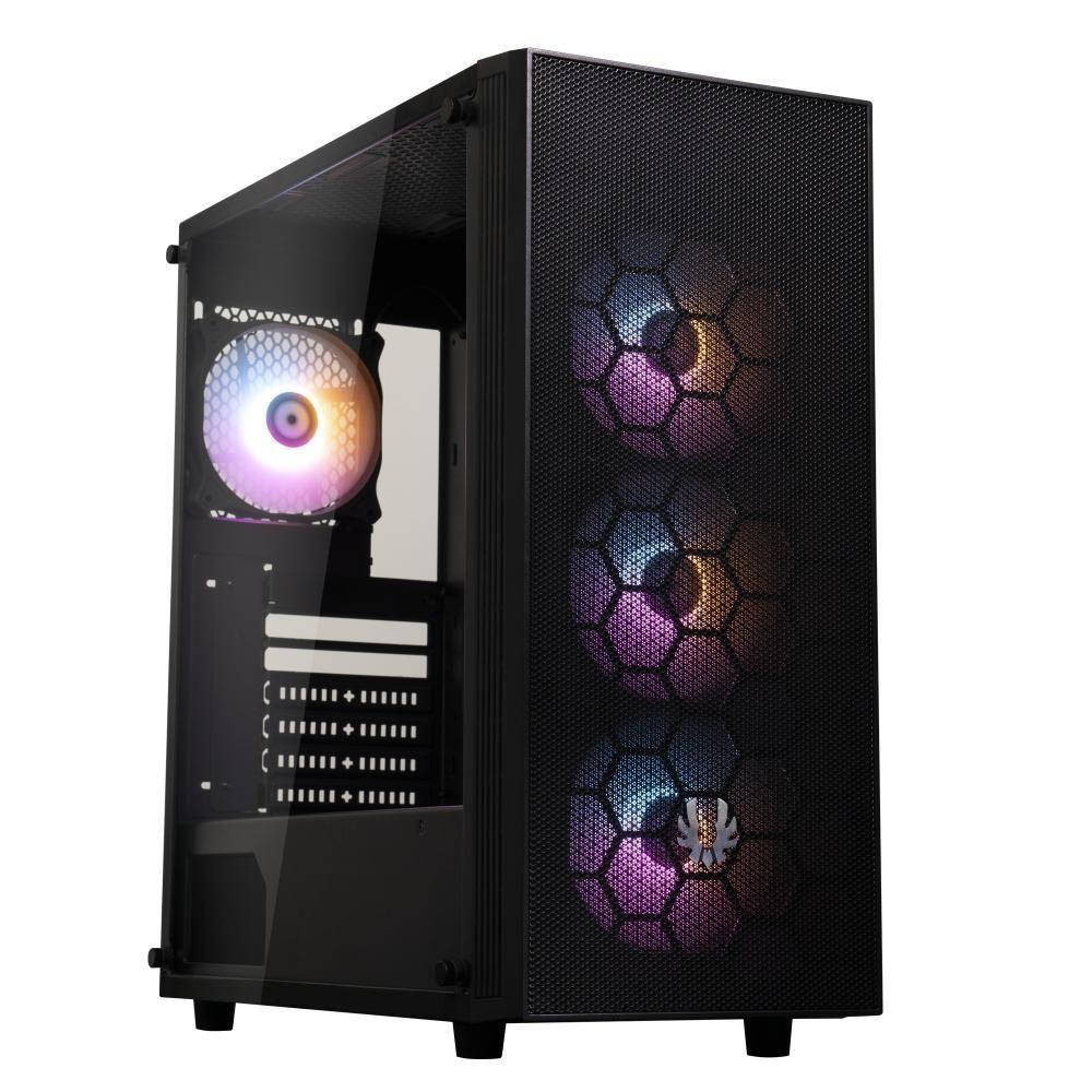 Gabinete BitFenix/ ​​Hades + Fuente de Poder 600W / 4 ventiladores/ Negro-0