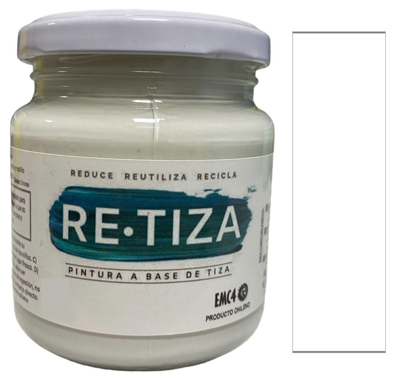 Pintura Vintage/Tizada, color Blanco Invierno 250 gramos, Base Agua Retiza-0