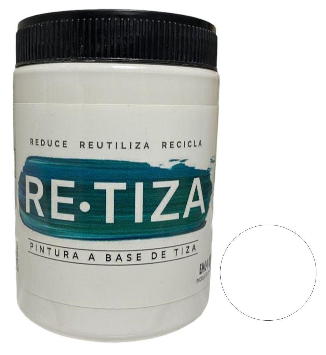 Pintura Vintage/Tizada, color Blanco Invierno 1 Kilo, Base Agua Retiza-6