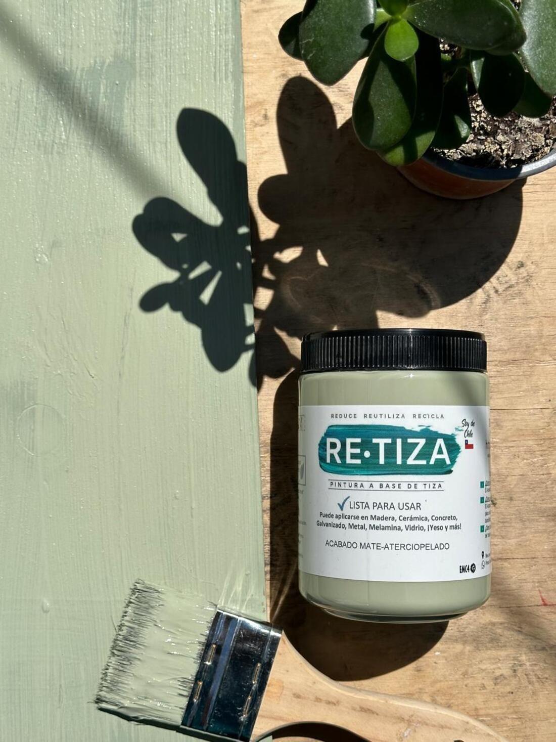 VERDE PISTACHO/OLIVA 250 Grs. PINTURA ECOLOGICA DE TIZA VINTAGE BASE AGUA-1