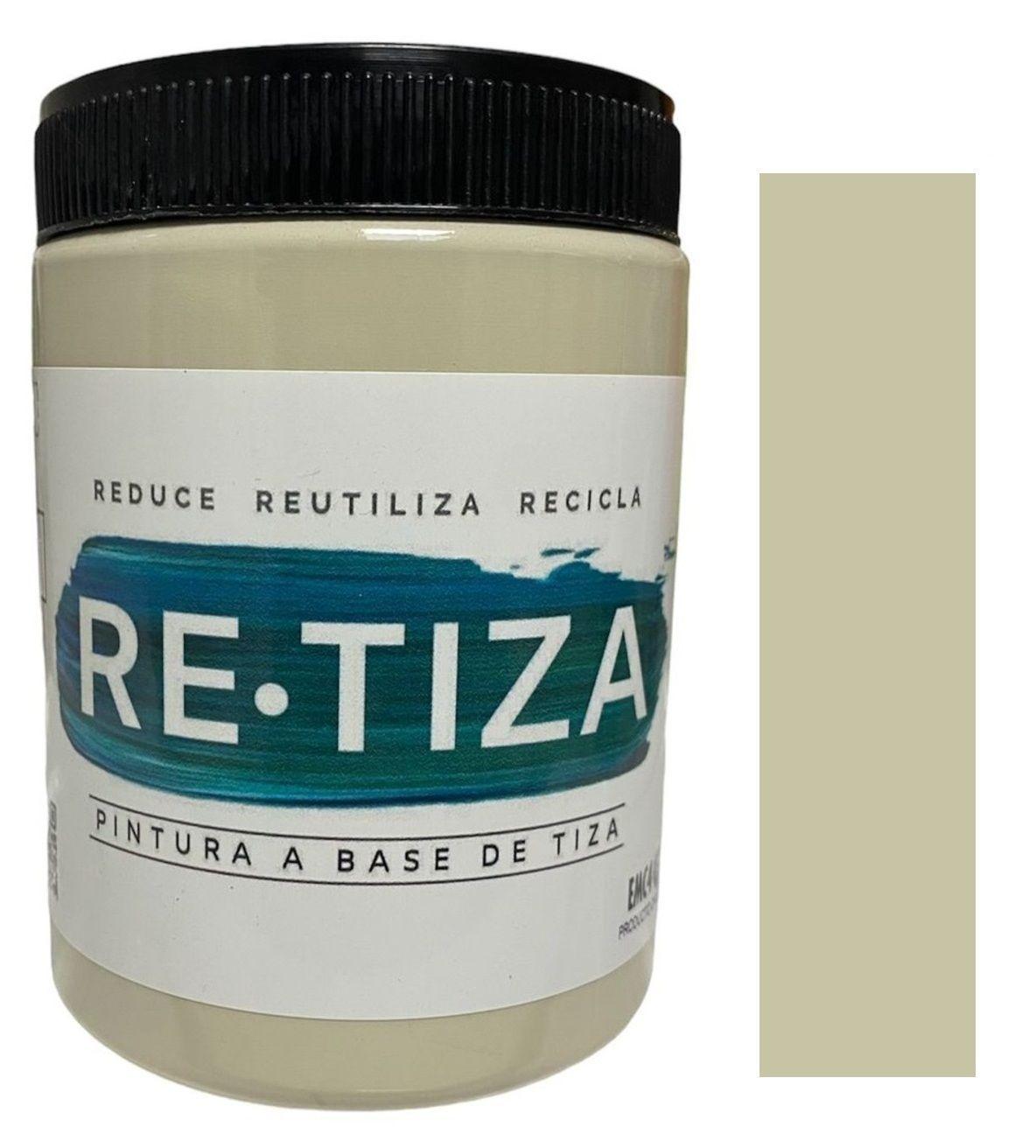 Pintura Vintage/Tizada, color Blanco ARENA 1 Kilo, Base Agua Retiza-0