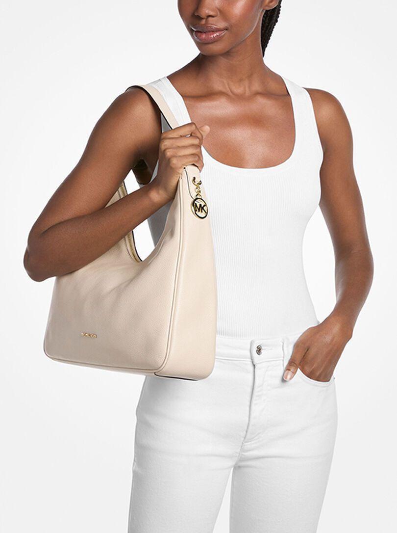 Cartera Michael Kors Nayla Mediana Cuero Light Cream-3