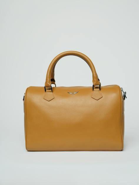 Cartera Zadig Voltaire Sunny Medium Wings de Cuero Color Camel-4