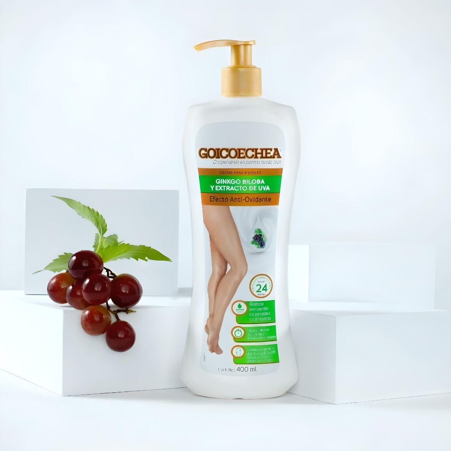 Goicoechea Crema de piernas Ginkgo Biloba y Extracto de Uva 400 ml-3