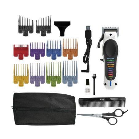 Cortadora de pelo inalámbrica Color Pro Wahl Home Kit 18 pzs + Aceite Lubricante Cuchillas-2