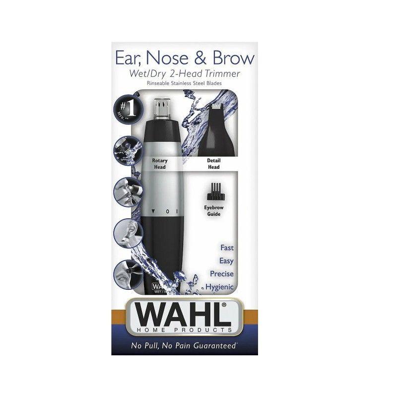 Recortadora 2 en 1 Nariz Orejas y Cejas Wahl Home + Aceite Lubricante Cuchillas-1