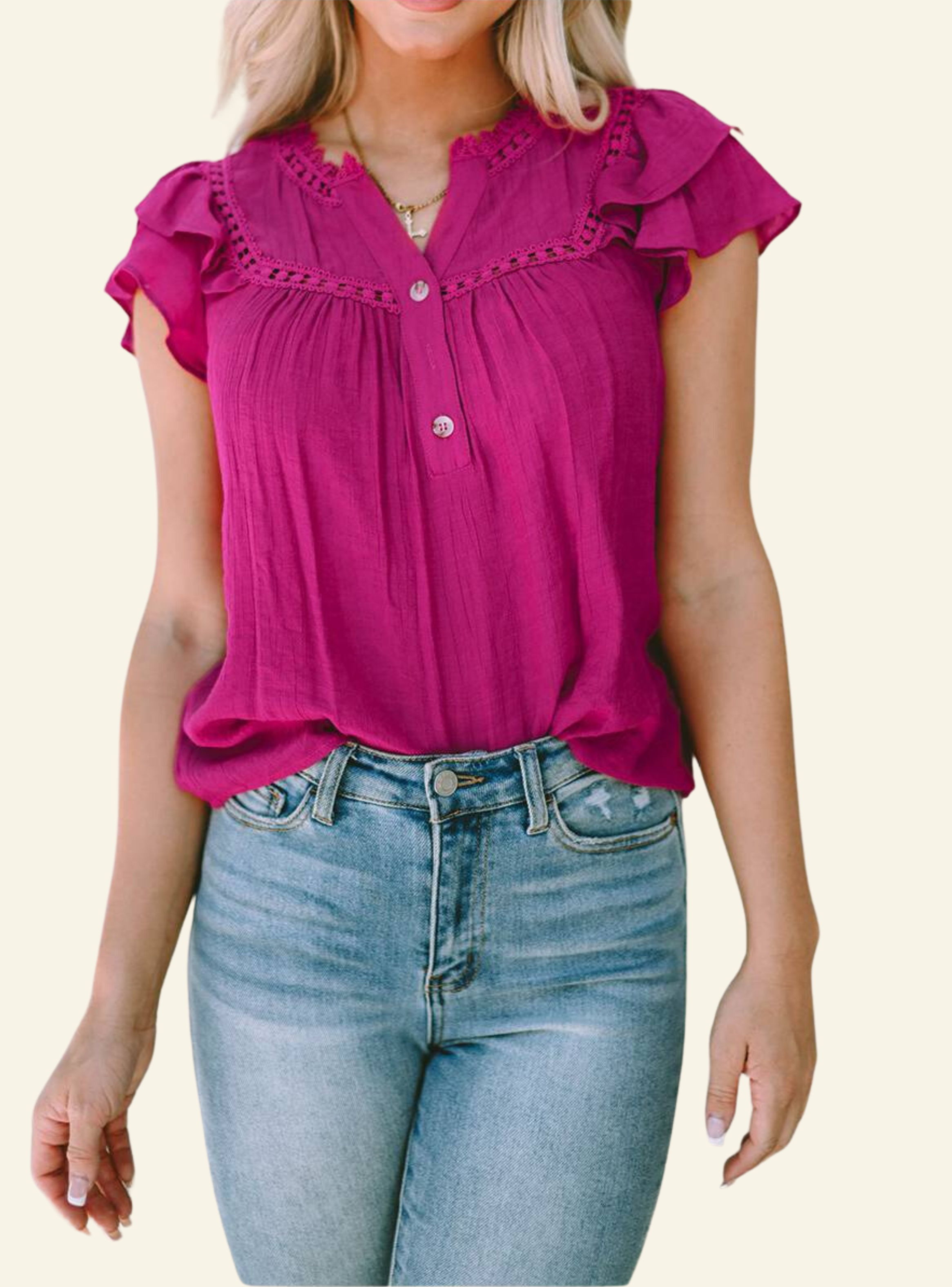 Top fucsia modelo oversize-0