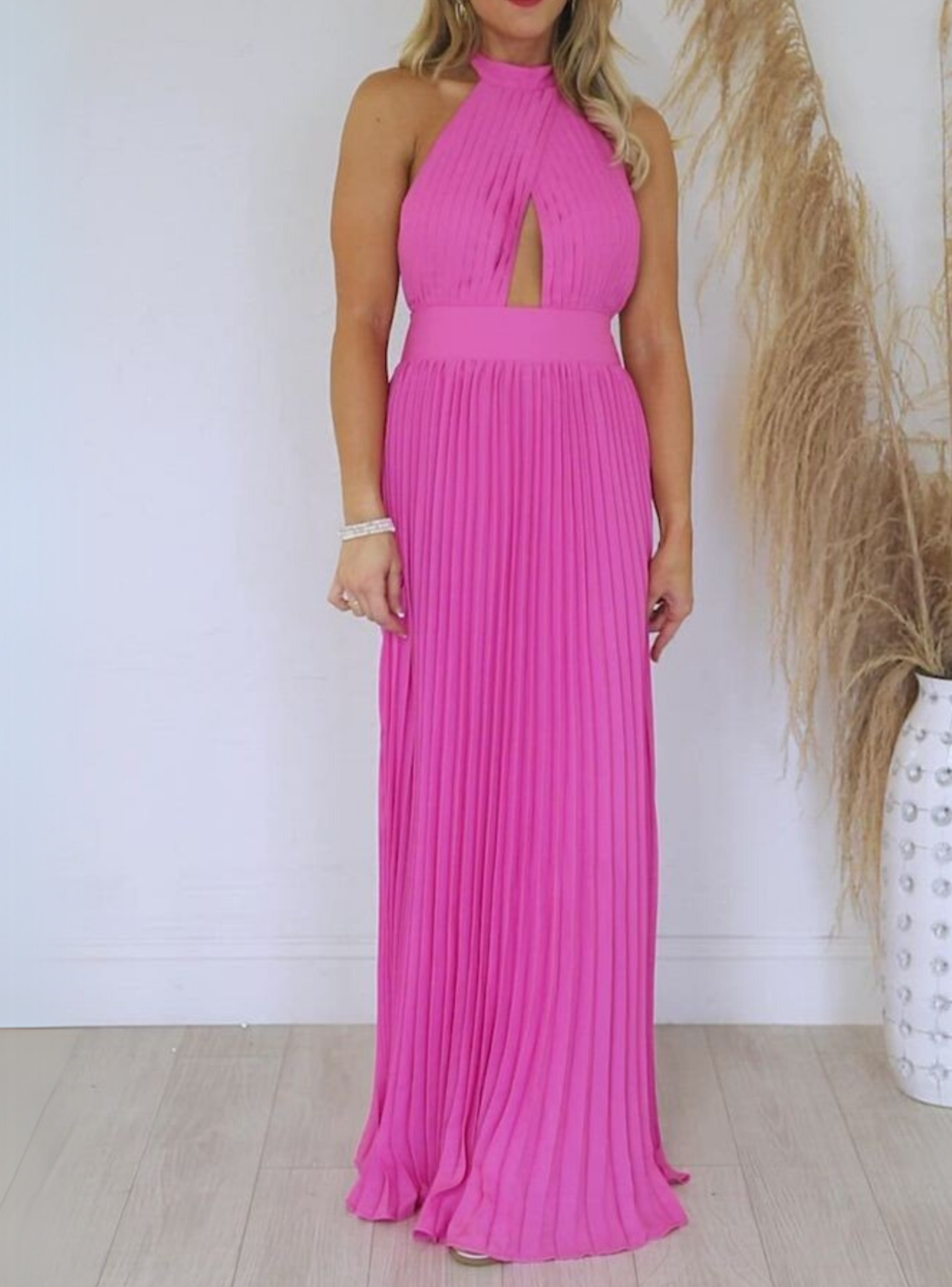 Vestido de fiesta fucsia S-M-L-0