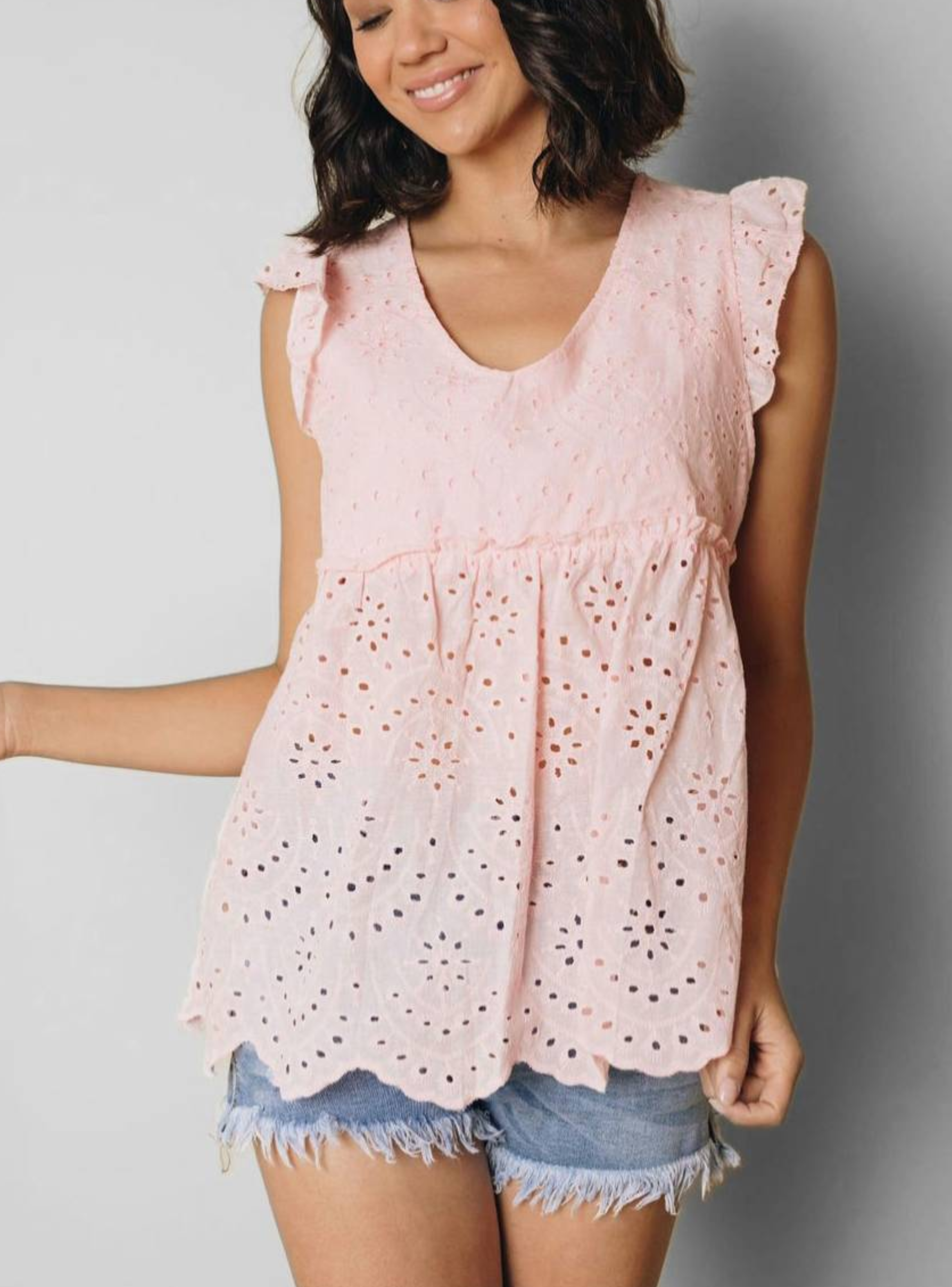 Top rosa de broderie-0