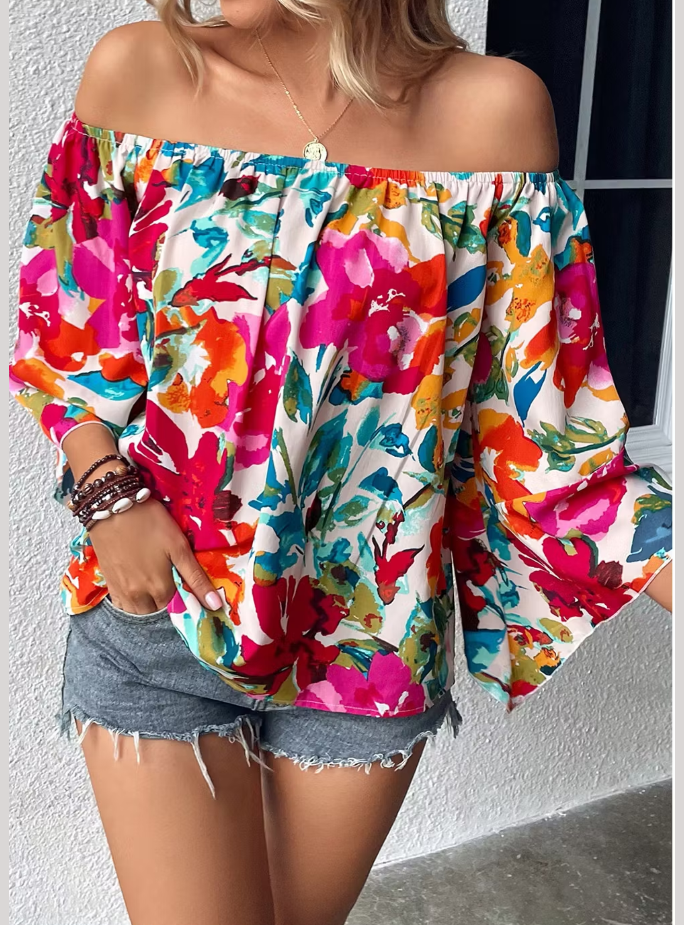 Top estampado oversize viscosa-1