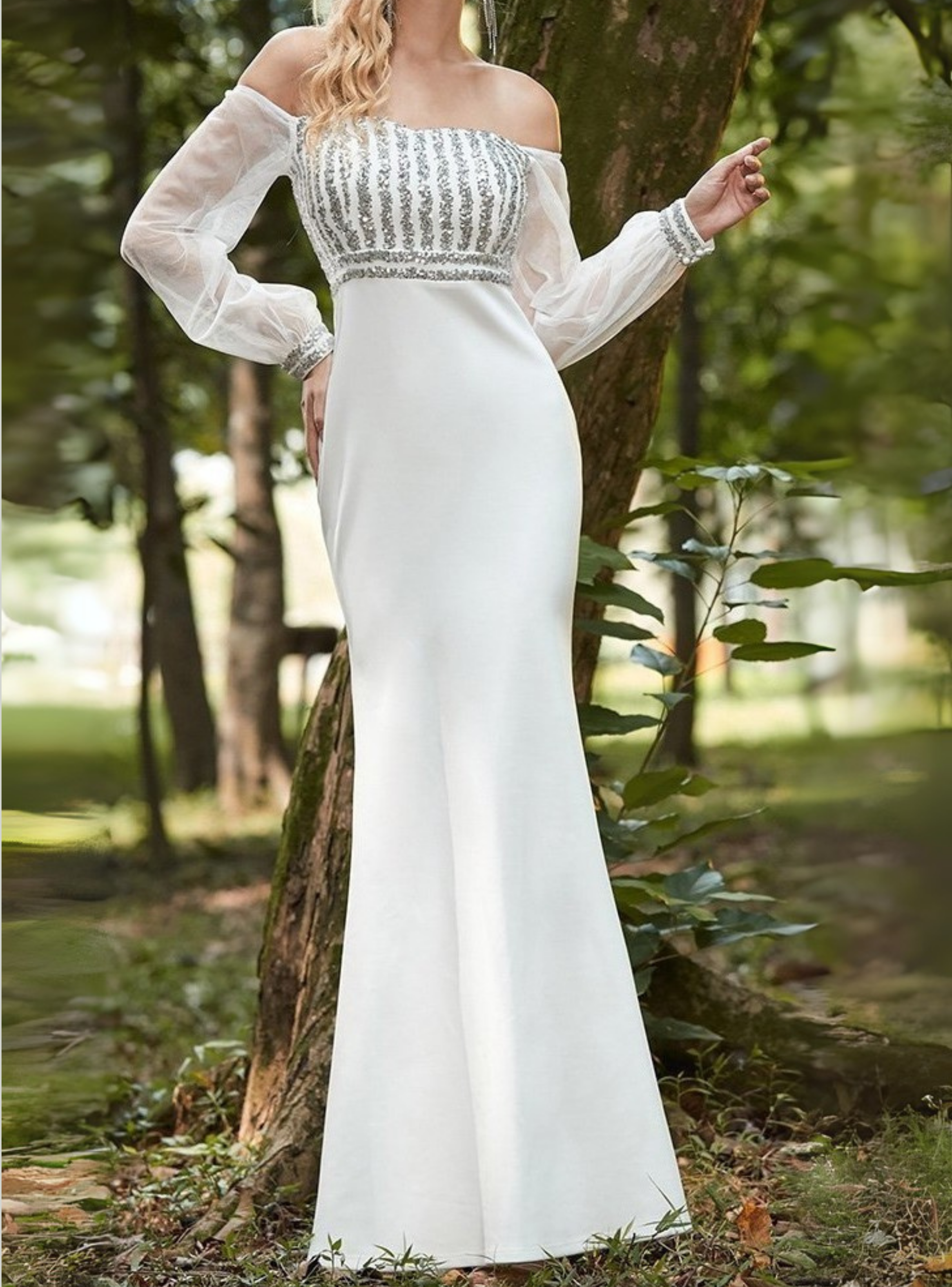 Vestido sirena talla L-2