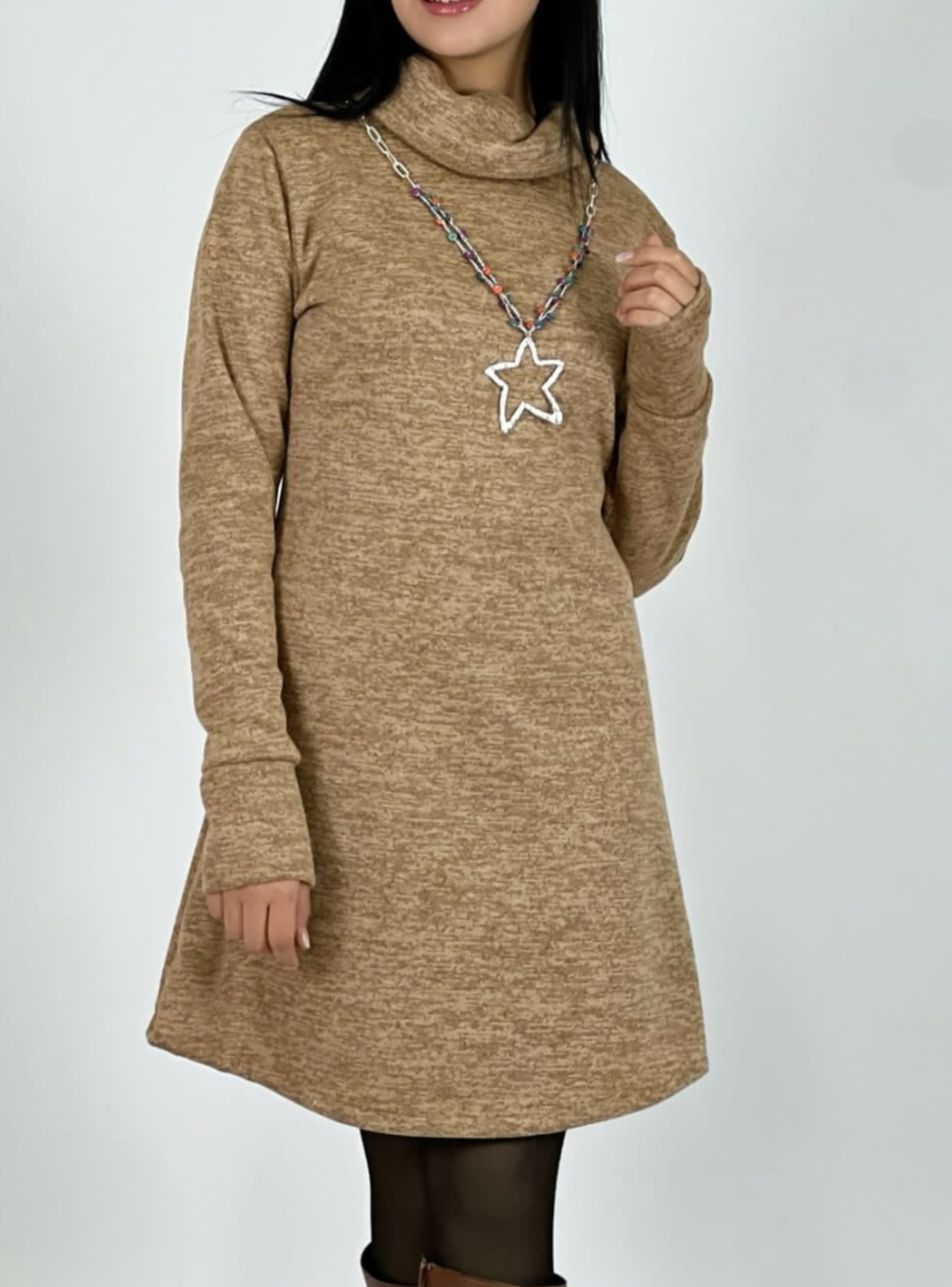 Vestido de lanilla corto-0