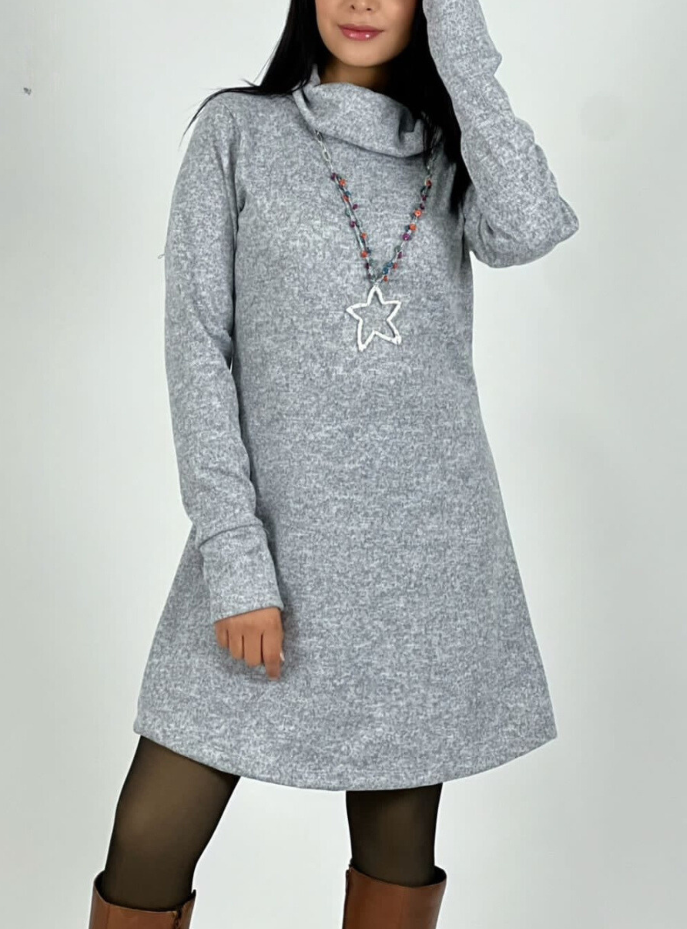 Vestido de lanilla corto-0