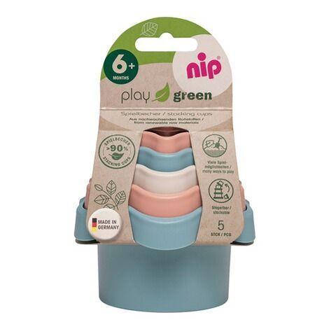 Juego de tazas apilables Green NIP-3