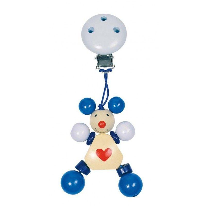 Sonajero Clip Ratón Azul-0