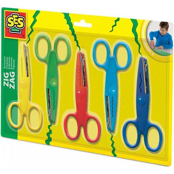 TIJERAS ZIGZAG, 5 PATRONES, SES-0