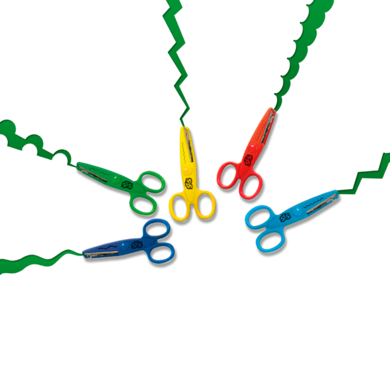 TIJERAS ZIGZAG, 5 PATRONES, SES-1