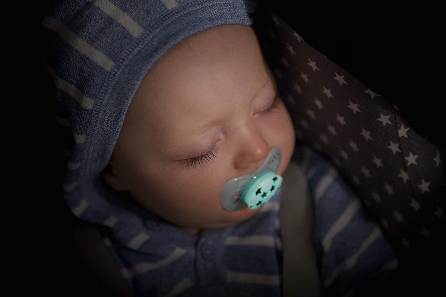 Chupete Night Silicona Cohete Planeta 5-18 meses Nip-3
