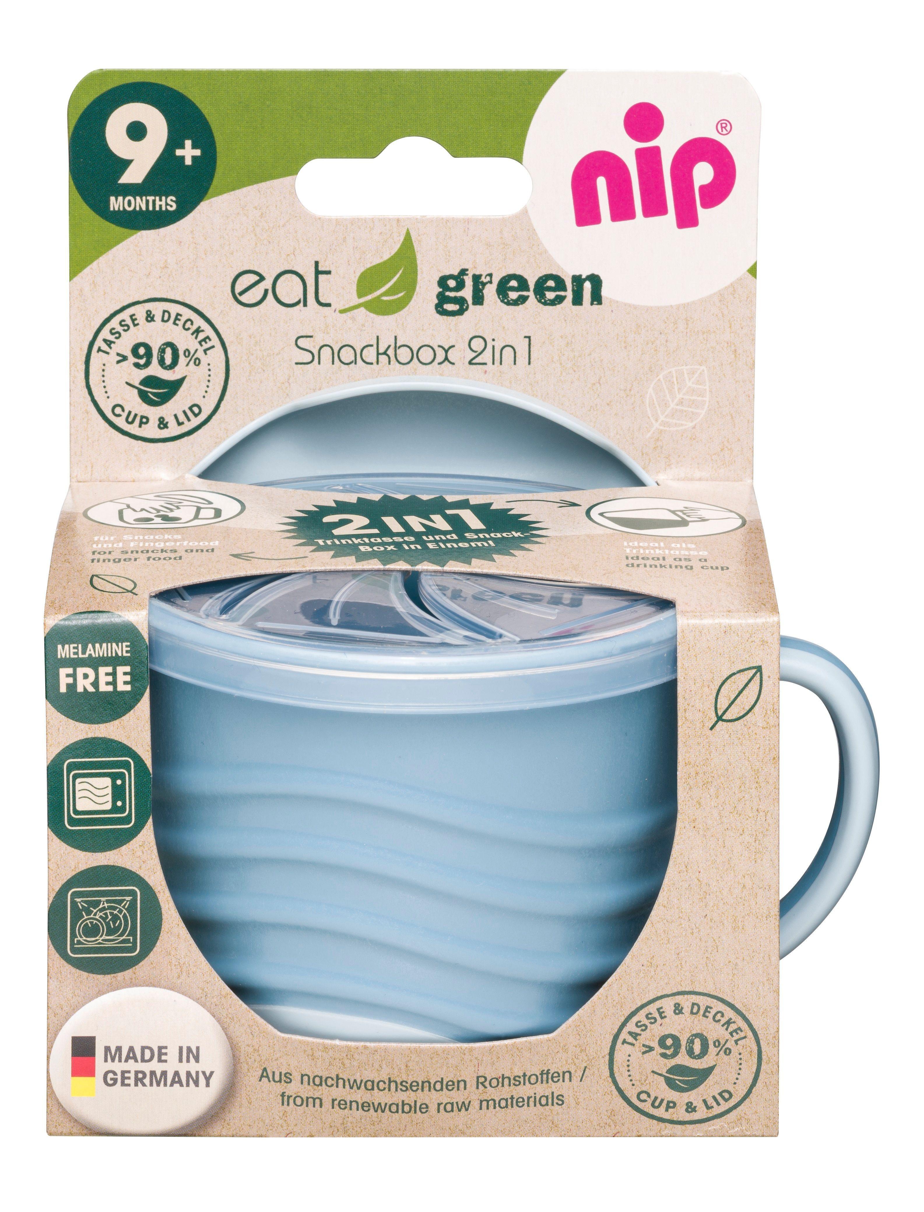 Pocillo Snack 2 en 1 Green Azul Materias Primas Renovables NIP-0