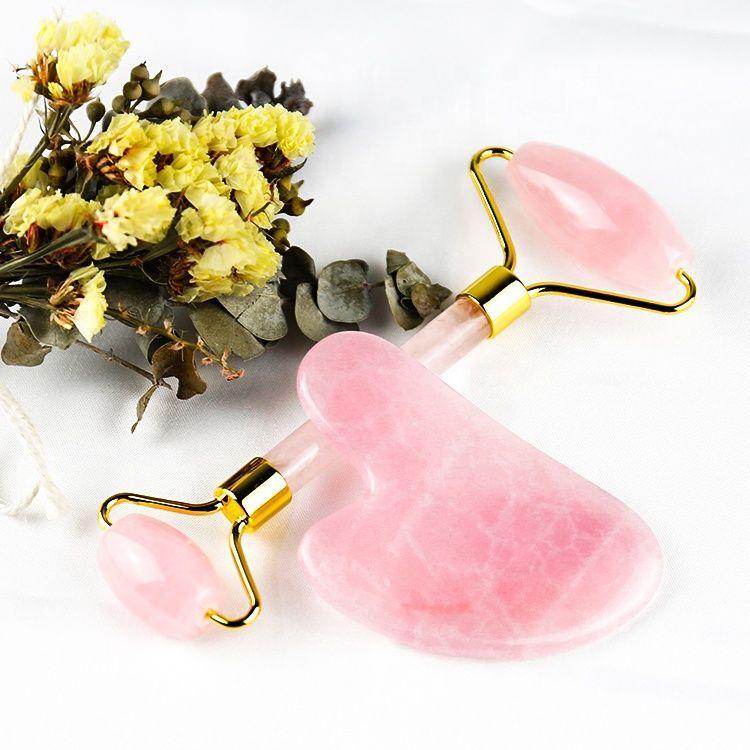 Rodillo facial jade pink set-0