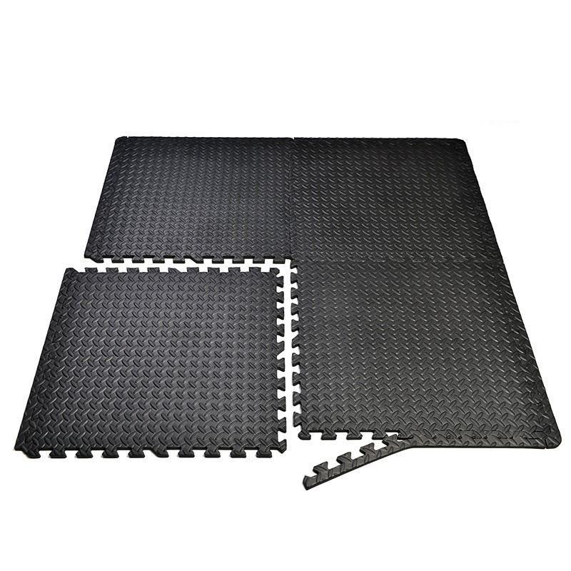 Protector de suelo fitness negro (4 unidades)-0