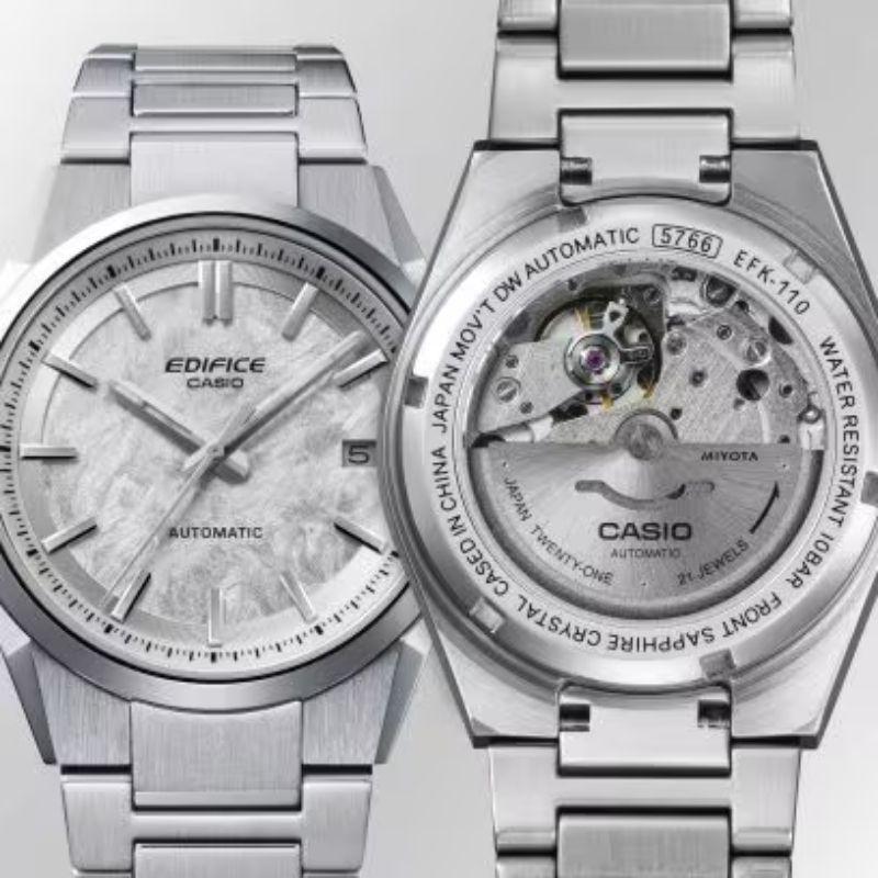 Reloj Casio Edifice Efk 110d 7a Automatico Plateado-3