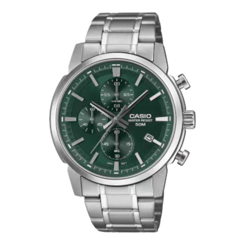 Reloj Anal gico Casio MTP E510D 3AV Verde Hombre-0