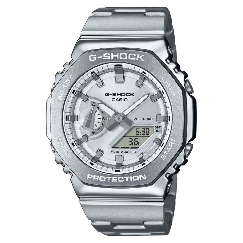 Reloj Casio G Shock GM 2110D 7AJF Met lico Plateado-0