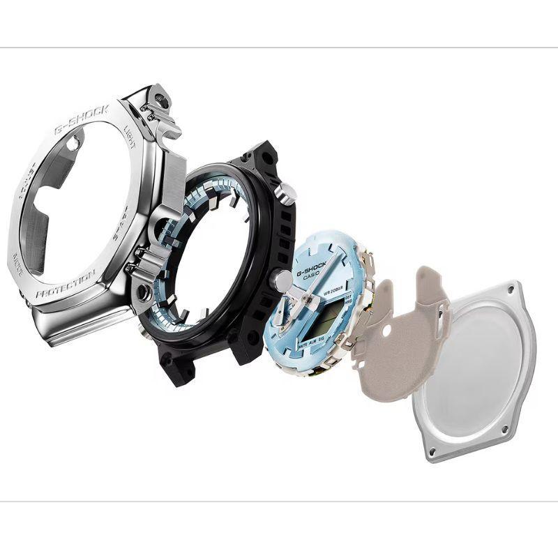 Reloj Casio G Shock GM 2110D 7AJF Met lico Plateado-2